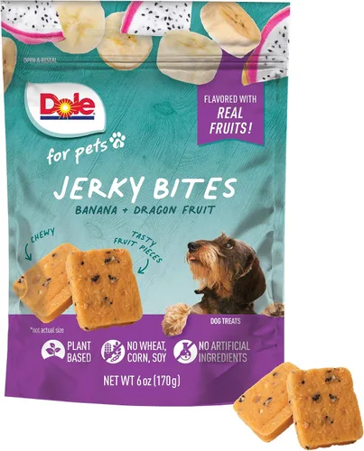 Vista 9 de Dole Golosinas para perros de plátano secado al aire para mascotas, 6 onzas Hecho con plátano real, un solo ingrediente, golosinas para perros