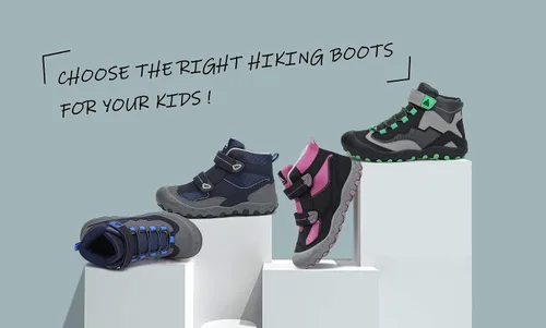 Vista 7 de Mishansha Botas de Senderismo para Niños Pequeños Niñas Niños Zapatos de Senderismo Resistentes al Agua Anti-Colisión Antideslizantes Atléticas