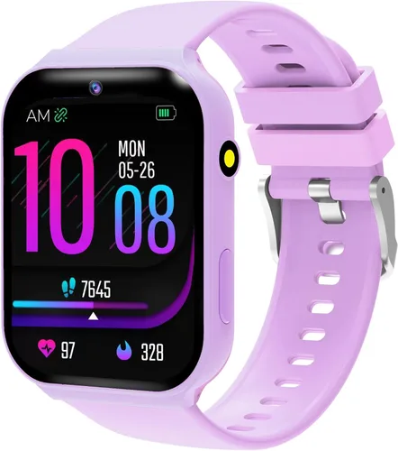 Vista 9 de Reloj inteligente para niños, reloj para niños con 18 juegos de rompecabezas, pantalla táctil HD de 1.83 pulgadas, rastreador de fitness, podómetro