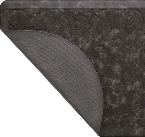 Vista 7 de Chef Gear Tapete de cocina antifatiga Gelness - Diseño Clarance - Tapete de chef acolchado cómodo de piel sintética - Alivio para cocinar y estar