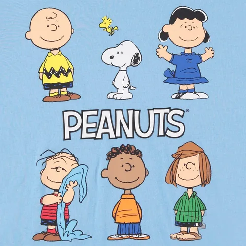 Vista 3 de Peanuts Snoopy - Camiseta clásica de manga corta para mujer, diseño de Snoopy