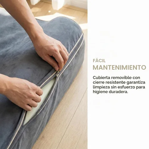Vista 7 de Cama ortopédica jumbo para perros grandes, cama para perro de espuma viscoelástica de 7 pulgadas de grosor con funda de almohada extraíble, lavable