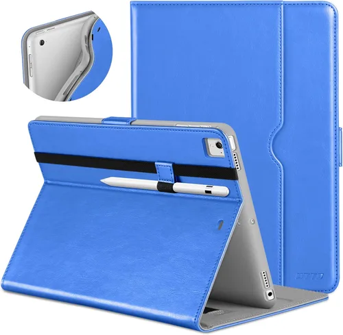 Vista 20 de DTTO para iPad de 9.7 pulgadas 5ª/6ª generación 2018/2017, funda con soporte para Apple Pencil, funda de cuero premium tipo folio con soporte