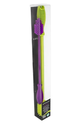 Vista 9 de A-Brush - Cepillo limpiador de botellas de silicona, juego de 2 piezas, flexible, mango largo, limpiador de botellas de agua, cepillo para pezón