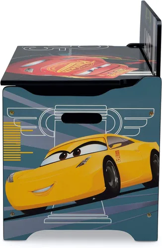 Vista 5 de Delta Children Caja de juguetes de lujo, Disney/Pixar Cars