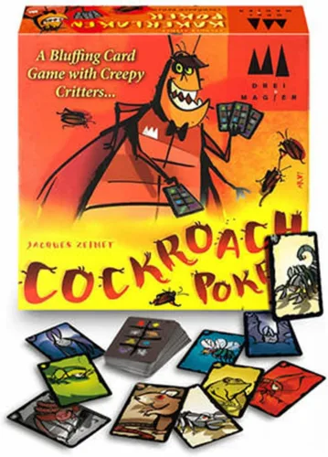 Vista 7 de Juego de fiesta de póquer de cucarachas Juego de cartas de estrategia de farol para adultos y niños A partir de 8 años 3-6 jugadores Tiempo