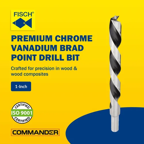 Vista 2 de Fisch - 1200318 FSF-327844 Broca de punta Brad de cromo vanadio, 1 pulgada