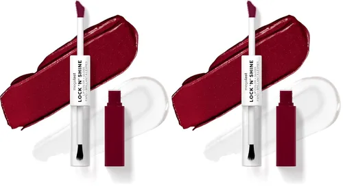 Vista 27 de wet n wild Megalast Lock 'N' Shine Lip Color + Gloss Lipstick Affogato Dreams