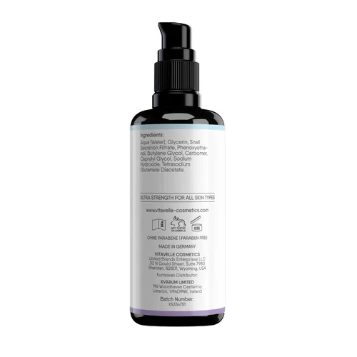 Vista 2 de VITAVELLE Gel hidratante de mucina caracol para la cara, gel de caracol antienvejecimiento, calmante y ultra fuerte para todo tipo de piel, gel