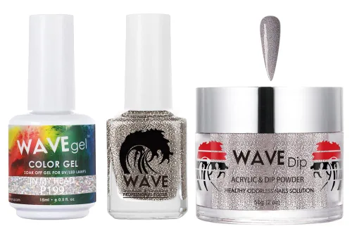 Vista 89 de WAVEGEL - Juego de gel de remojo, laca de uñas y polvo acrílico a juego - Colección Simplicity - #P109 Blizzard