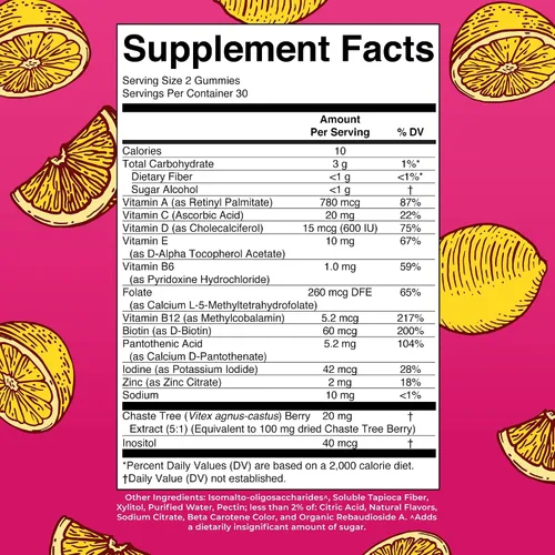Vista 2 de MaryRuth's Multivitamínico para mujeres mayores de 40 años Sin azúcar Vitaminas veganas para mujer Apoyo inmunológico Multivitamínico diario