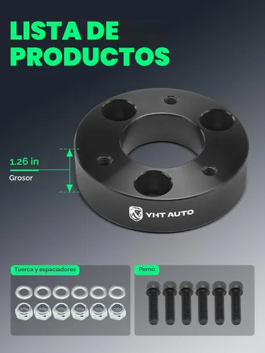 Vista 5 de YHTAUTO Kit de elevación de nivelación delantera de 2 pulgadas para Nissan