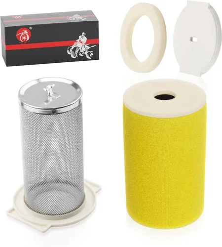 Vista 9 de Kit de filtro de aire, guía y tapa final para Yamaha Big Bear 350 Moto-4 250 350 Timberwolf 250 YFB250 1987-2000 Kodiak 400 YFM400FW 1993-1999