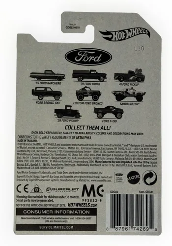 Vista 2 de Hot Wheels Ford Ranchero '65 (Camión escala 1:64)