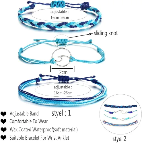 Vista 5 de Pulsera de perlas para mujer, pulsera apilable multicapa de perlas sintéticas, pulseras apilables de cuentas bohemias de cristal con diamantes