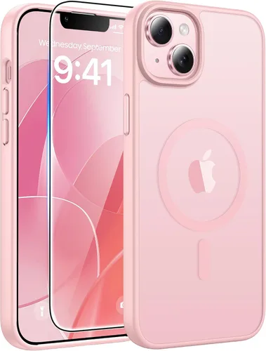 Vista 168 de FNTCASE - Funda para iPhone 16 Pro: magnética, mate, translúcida, de grado militar, protectora contra caídas, resistente, fina, duradera y a prueba