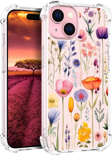 Vista 77 de Funda compatible con iPhone 15, bonita funda transparente para mujer, funda de silicona transparente para teléfono, color negro, tigre poderoso