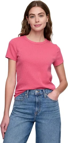 Vista 14 de Gap Top de punto acanalado sólido para mujer