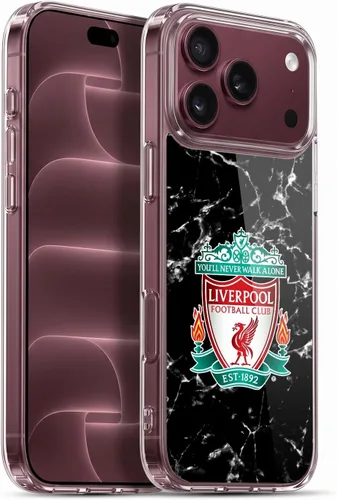 Vista 68 de Oficial LIVERPOOL Football Club 2017/18 Mármol Soft Gel Case para iPhone de Apple 7 Plus/8 PLUS Escudo negro.