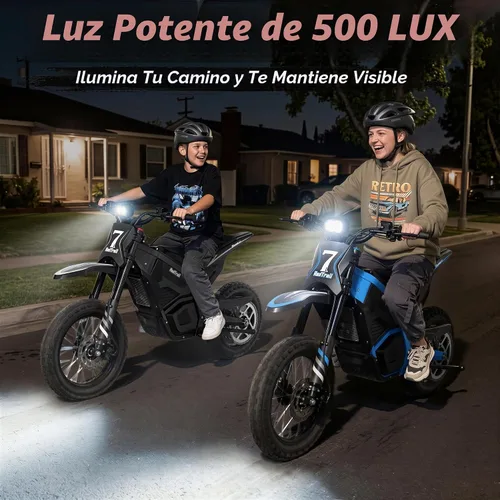 Vista 8 de RadTrail M5 - Motocicleta eléctrica de 48 V para adolescentes y adultos Azul