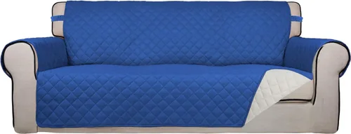 Vista 82 de PureFit - Funda de sofá acolchada reversible, protector de muebles impermeable, funda de sofá lavable con espuma antideslizante y correas elásticas