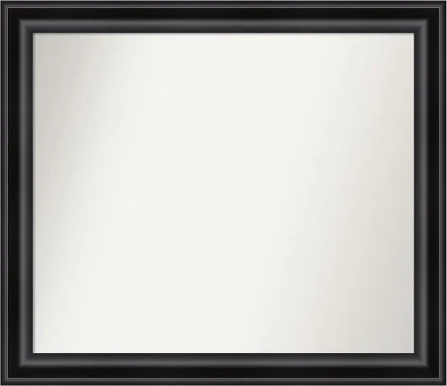 Vista 215 de Amanti Art Espejo personalizado, espejo de baño negro puente, espejo de pared o espejo de tocador de baño sobre el fregadero (26 x 26 pulgadas)