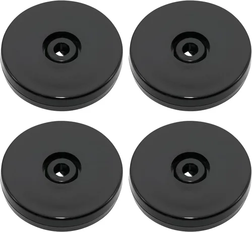 Vista 24 de 4 Piezas Negro 2 pulgadas Acrílico Lazy Susan Organizador Giratorio de Mesa con Rodamientos - Placa Giratoria Redonda para Estante de Especias