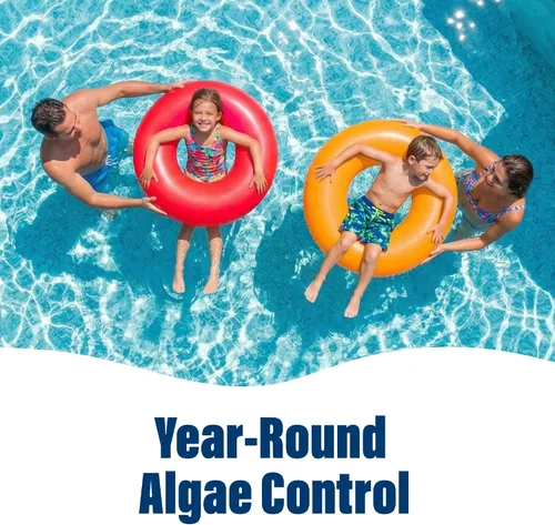 Vista 4 de Poolife Super AlgaeBomb 60 Algaecida de 1 cuarto de galón - Potente tratamiento de control de algas de piscina - Fórmula no espumante de acción