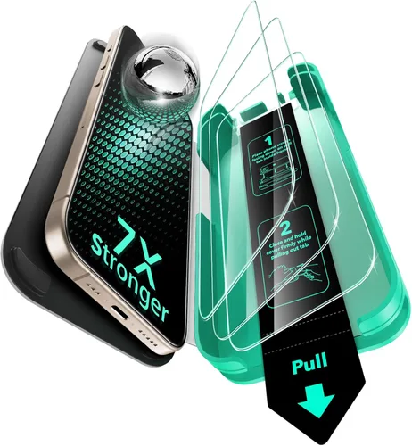Vista 14 de ESR - Juego de 3 protectores de pantalla de vidrio templado 9H+ para iPhone Air, [grado militar a prueba de roturas], con tecnología antirreflejo