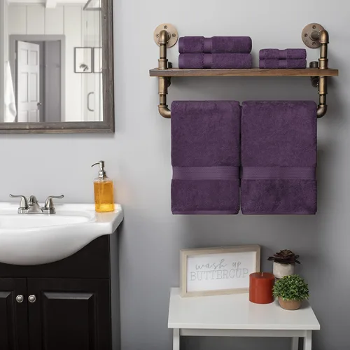 Vista 133 de BNM Toallas de Algodón Egipcio de Peso Pesado, Ideales para Baño, Ducha, Spa, Hotel, 800 GSM, Toallas Faciales/de Aseo, Toallas de Mano, Toallas