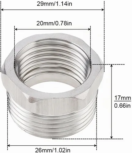 Vista 7 de Válvula de flotador 1/2 pulgada a 3/4 pulgadas NPT Auto Apagado Válvula