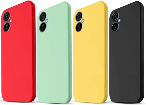 Vista 7 de Funda para Tecno Camon 19 Neo - Funda protectora de silicona líquida para Tecno Camon 19 Neo con cordón de silicona, funda delgada y suave a prueba