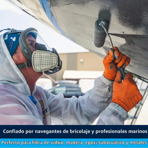 Vista 3 de TotalBoat TotalProtect Sistema de revestimiento barrera epoxy (Gris, Quart) 2-Part Epoxy System Prevents Fiberglass Blisters & Metal Corrosion