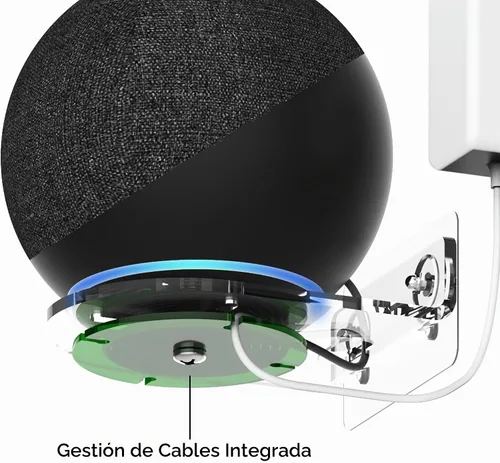 Vista 8 de Compatible con Echo Studio 2025, soporte Echo de 4ª generación, soporte de pared Moun de pared, gestión de cables integrada, compatible con Sonos