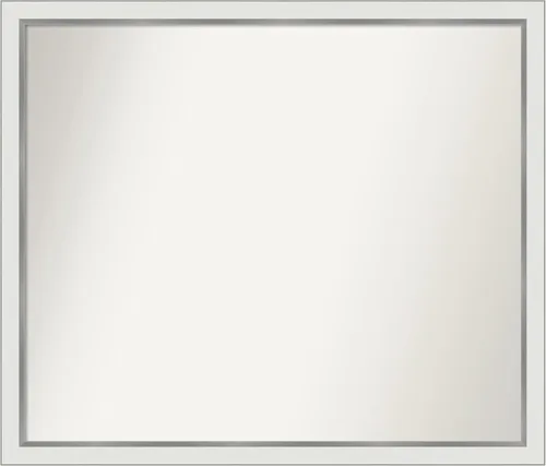 Vista 170 de Amanti Art Espejo personalizado, espejo de baño estrecho Alexandria White Wash, espejo de pared o espejo de tocador de baño sobre el fregadero