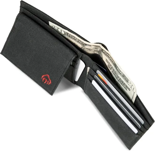 Vista 85 de WOLVERINE Billetera plegable de lona/cuero para hombre