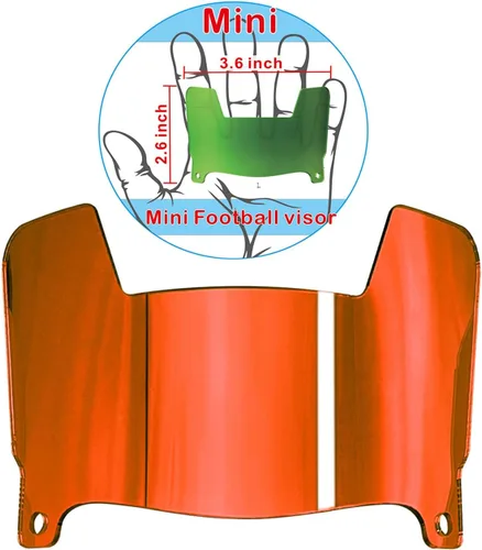 Vista 19 de Visera de casco de fútbol mini transparente con clips de ajuste universal para coleccionistas y exhibición