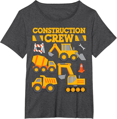 Vista 32 de Construction Crew Worker Excavator - Camiseta para niños y niñas Negro