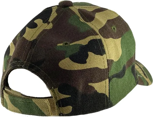 Vista 4 de TOP HEADWEAR Sombrero de béisbol ajustable con cierre de velcro para niños en blanco