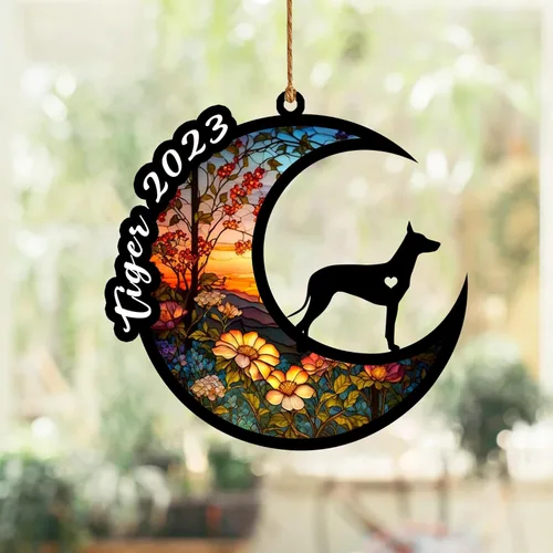 Vista 58 de Atrapasoles conmemorativo para perros, regalo de condolencia de perro de la pérdida del bulldog americano, regalos conmemorativos para los amantes