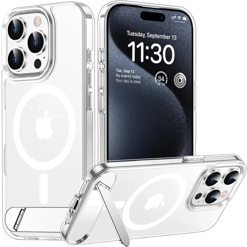 Vista 12 de Funda para iPhone 11 con compatibilidad magnética, [Soporte invisible incorporado][Compatible con MagSafe]
