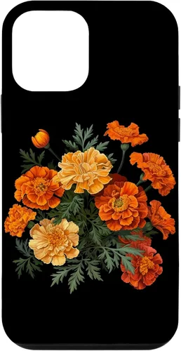 Vista 16 de Funda para iPhone 17 con diseño de flores de caléndula del mes de nacimiento