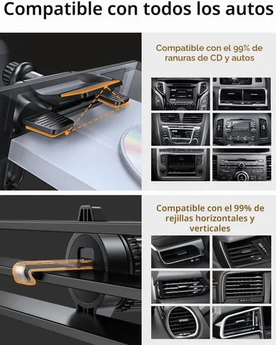 Vista 9 de LISEN Magsafe Soporte de teléfono para CD MagSafe para montaje en automóvil [ángulo ajustable] Soporte magnético para teléfono para iPhone Magsafe