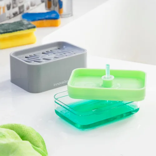 Vista 5 de Dispensador de Jabón 2 en 1 para Fregadero Pushoap InnovaGoods