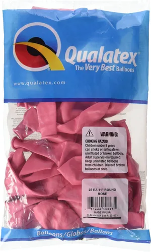 Vista 6 de Pioneer Balloon Company, globos de látex, 25 unidades, Diamante Transparente