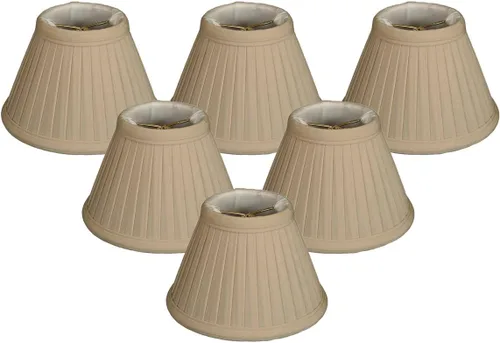 Vista 21 de Royal Designs, Inc. Pantalla plisada Empire CS-111BG, color beige, 2,5 x 5 x 4,25