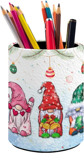 Vista 29 de Organizador de lápices con diseño de bandera de Estados Unidos, lindo portalápices, taza de lápices para escritorio, soporte para brochas