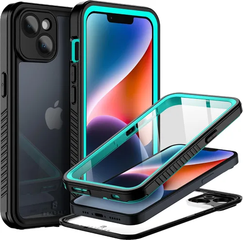 Vista 11 de BEASTEK Funda impermeable para iPhone 14 Pro, funda subacuática a prueba de golpes, a prueba de polvo, serie FSN con protector de pantalla integrado