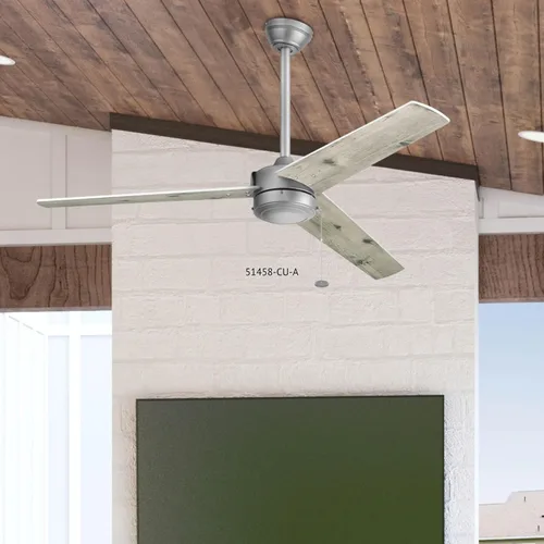 Vista 11 de Prominence Home Tenant, ventilador de techo LED contemporáneo de 52 pulgadas para interiores y exteriores, sin luz, cadena de tracción, opciones