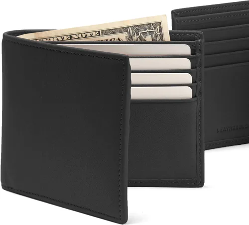 Vista 6 de Leatherology Cartera Bifold para hombre - RFID disponible cartera Rfid talla única
